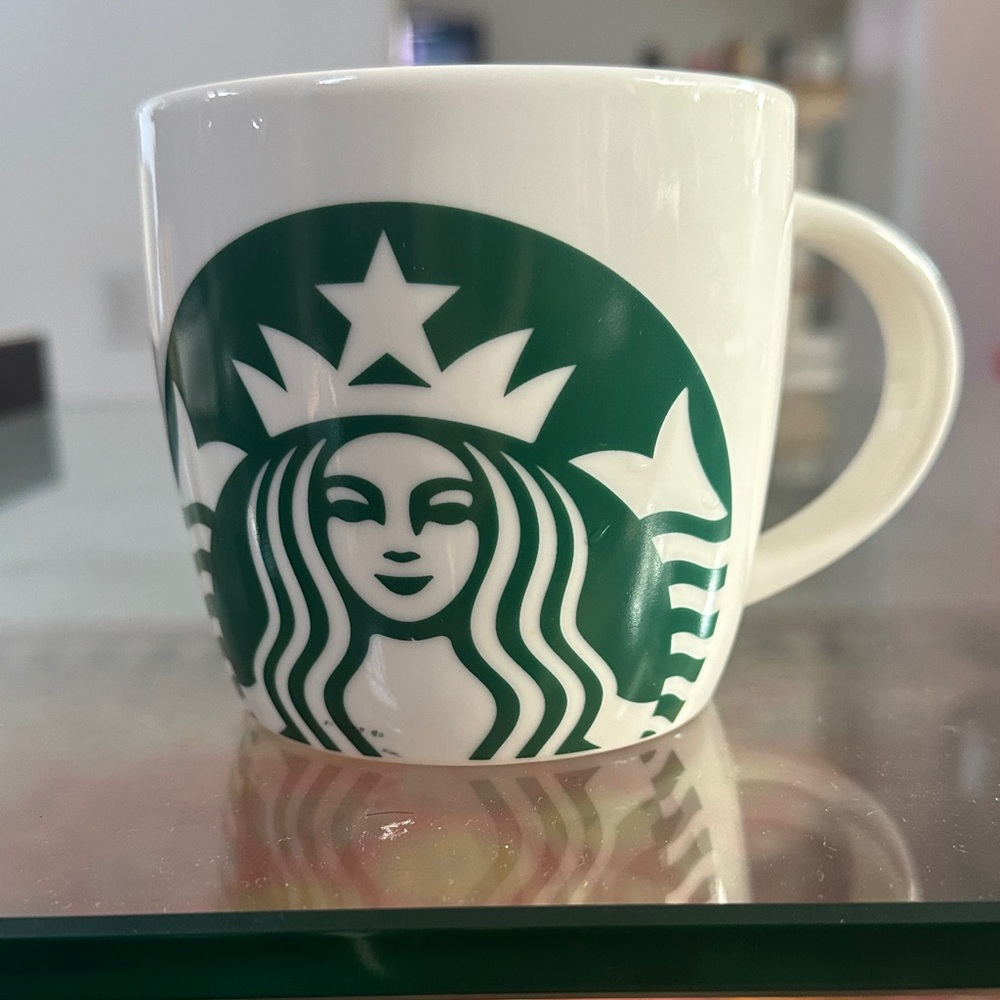 Starbucks Iconic Green and White Mug 2017 14Oz Fl